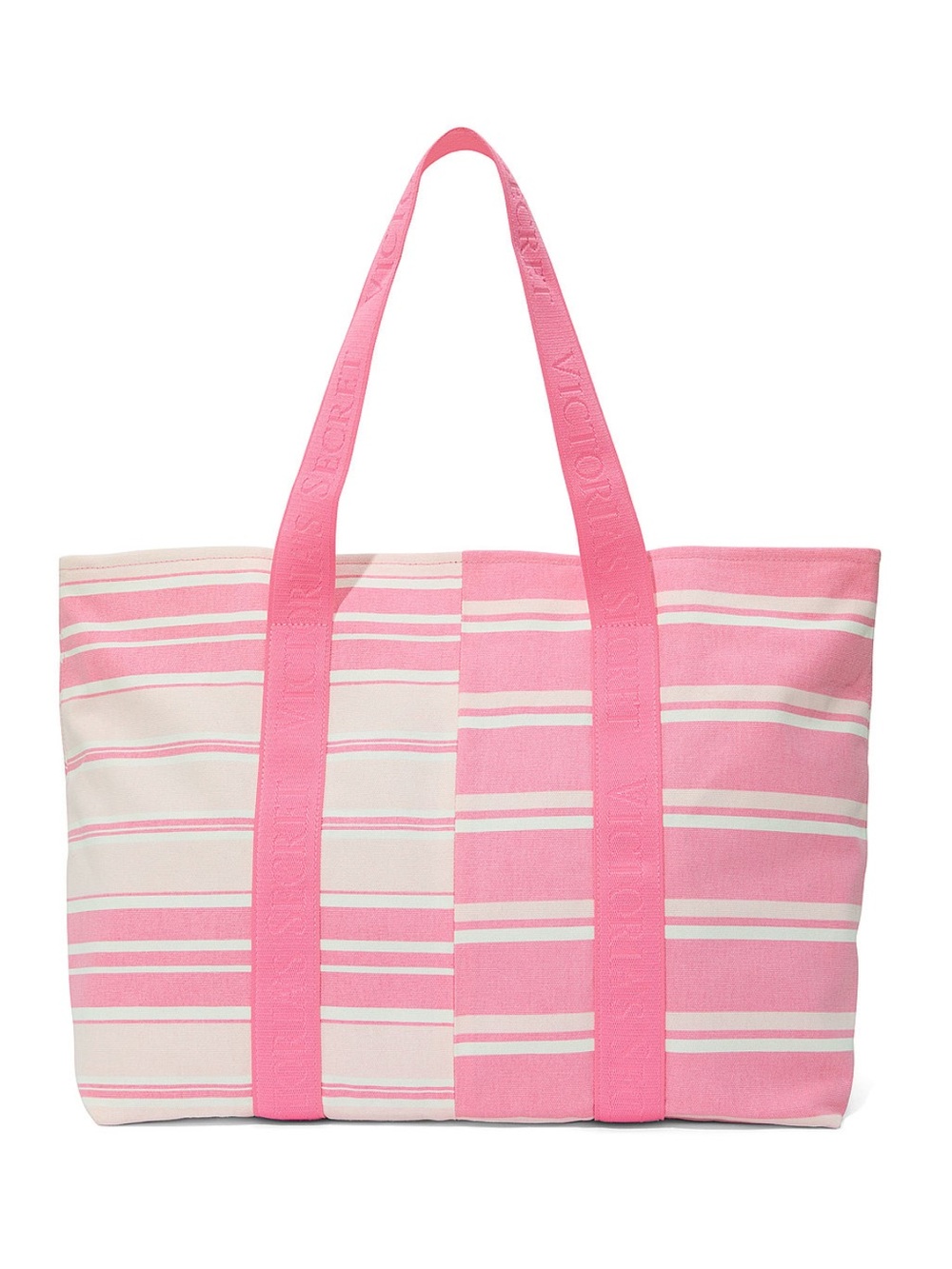 NWT VICTORIA’S SECRET Stripe Canvas Tote NEW